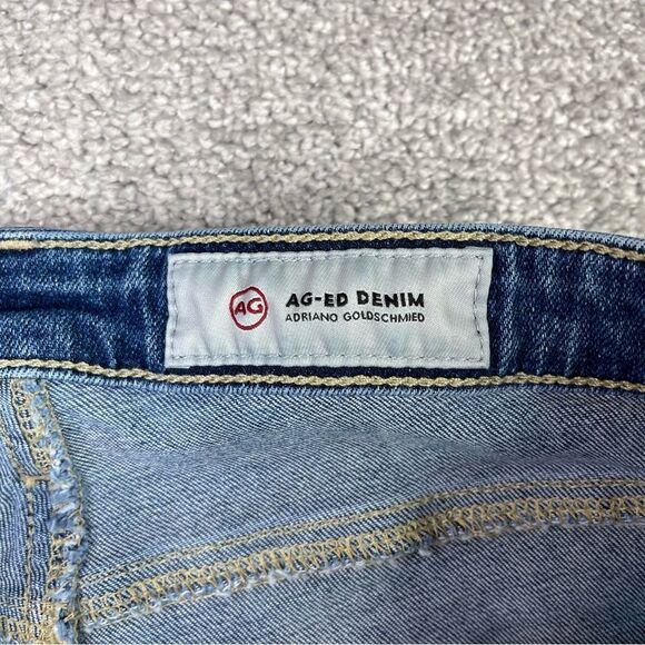 Ag Adriano Goldschmied Harper Jeans Women’s 28 Blue Straight Low Rise Denim - Picture 5 of 13